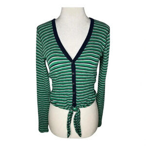 Abercrombie & Fitch‎ Women's Small Multicolored Striped Cardigan Sweater